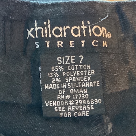 Womens pants, Xhilararion, size 7, used, black, excellent - Picture 6 of 7